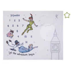 NoJo Disney Peter Pan White Let The Adventure Begin Super Soft Photo Op Milestone Baby Blanket -Disney Sales Store GUEST 837379ff b367 4e7a b47e f7354795b0a3
