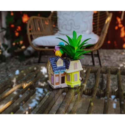 Silver Buffalo Disney And Pixar Up House 5-Inch Ceramic Mini Planter With Artificial Succulent 5 Silver Buffalo Disney And Pixar Up House 5-Inch Ceramic Mini Planter With Artificial Succulent - Image 5