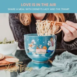 Silver Buffalo Disney Lady And The Tramp Serenade 20-Ounce Ceramic Ramen Bowl And Chopstick Set -Disney Sales Store GUEST 8b2fecad 0afa 4e46 8e79 4be7062215c2