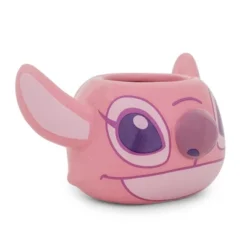 Silver Buffalo Disney Lilo & Stitch Angel Sculpted Ceramic Mini Mug | Holds 3 Ounces