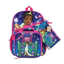 Disney Princess Disney's The Princess & The Frog Tiana 16 5-Piece Backpack & Lunchbox Set