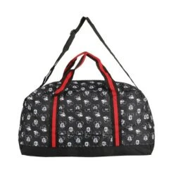 Disney Mickey Mouse Faces All-Over Print Black 21” Packable Duffel