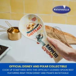 Silver Buffalo Disney Pixar Ratatouille Icon Collage "Bon Appetit" Ceramic Spoon Rest Holder -Disney Sales Store GUEST 9237ef12 3c5c 43e3 a194 e8ca8a54432b