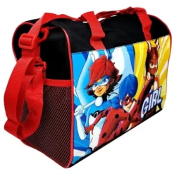 Disney Miraculous Ladybug Duffel Bag Small Carry-On BunnyX Rena Rouge Girls Red Black