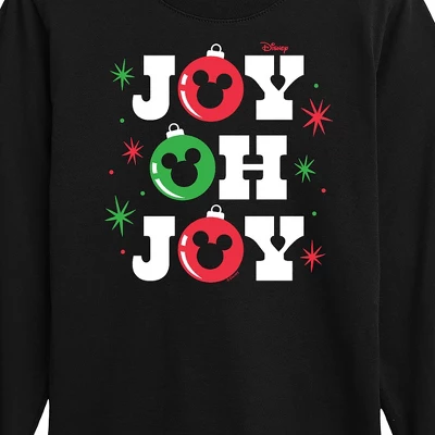 Boys' - Disney - Mickey Joy Oh Joy Christmas Long Sleeve Graphic T-Shirt 1 Boys' - Disney - Mickey Joy Oh Joy Christmas Long Sleeve Graphic T-Shirt
