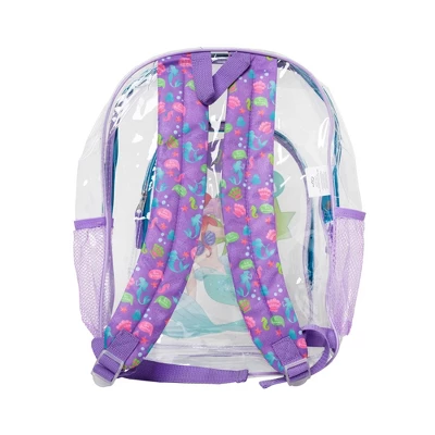 The Little Mermaid Clear Transparent Backpack 16" Disney Ariel Make Your Voice Heard 1 The Little Mermaid Clear Transparent Backpack 16" Disney Ariel Make Your Voice Heard