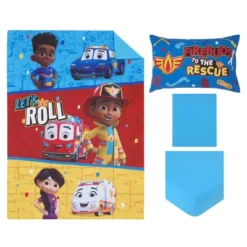 Disney Firebuds Let's Roll Red, Blue, And Yellow First Responders 4 Piece Toddler Bed Set -Disney Sales Store GUEST 9730c915 4774 4a10 bf68 9ab9768c00aa