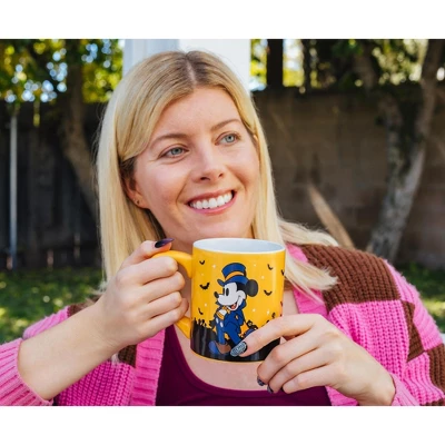 Silver Buffalo Disney Halloween Mickey And Minnie Mouse 14-Ounce Ceramic Mugs | Set Of 2 8 Silver Buffalo Disney Halloween Mickey And Minnie Mouse 14-Ounce Ceramic Mugs | Set Of 2 - Image 8