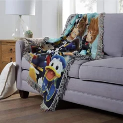 Disney Northwest Kingdom Hearts, Ready For The Road, 48" X 60" Throw, Woven Tapestry Blanket -Disney Sales Store GUEST 9b729f6a 48a4 4f93 896b a74097adfc72