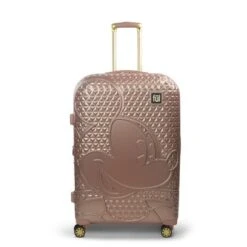 FUL Disney Textured Mickey Mouse 30in Hard Sided Rolling Luggage