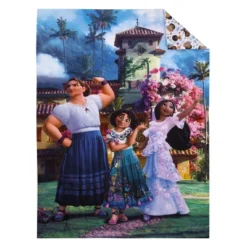 Disney Encanto Power Trio Purple And Teal 4 Piece Toddler Bed Set