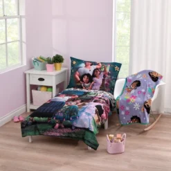 Disney Encanto Power Trio Purple And Teal 5 Piece Toddler Bedding And Blanket Bundle Set -Disney Sales Store GUEST 9d5b0c56 ee22 47e8 add3 2802145ecd6d