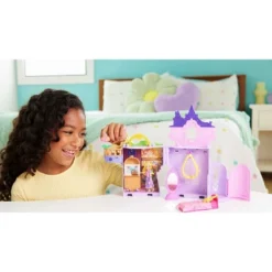 Disney Princess Rapunzel Storytime Stackers Doll House, Small Doll, Pascal Figure & 7 Accessories
