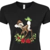 Women's - Disney - Christmas Botanical Butterfly Fitted Graphic T-Shirt