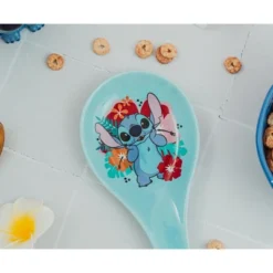 Silver Buffalo Disney Lilo & Stitch Hibiscus Flowers Ceramic Spoon Rest Holder -Disney Sales Store GUEST a4e73780 0c96 4343 b18f ba9cb174aecc