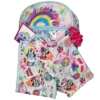 Disney Minnie Mouse Kids School Backpack 16" 5PC Lunch Kit, Keychain, Scrunchie, Keychain, And Utility Case