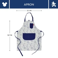 Disney Apron: Abstract Pattern, Contemporary Style, Multicolored, Cotton, Hand Wash, Kitchen Textile Set