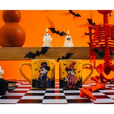 Silver Buffalo Disney Halloween Mickey And Minnie Mouse 14-Ounce Ceramic Mugs | Set Of 2 3 Silver Buffalo Disney Halloween Mickey And Minnie Mouse 14-Ounce Ceramic Mugs | Set Of 2 - Image 3