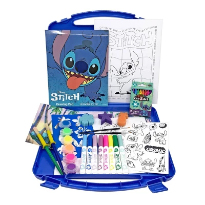 Disney Stich Ultimate Craft Art Set 70pc: Drawing & Coloring Kit With Paint, Markers, Crayons, Brushes 1 Disney Stich Ultimate Craft Art Set 70pc: Drawing & Coloring Kit With Paint, Markers, Crayons, Brushes