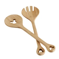 Disney Home Monochrome Set Of 2 Bamboo Salad Server Set: Multicolored Kitchen Serving Bowls, Hand Wash, 8" Height -Disney Sales Store GUEST abf39b4d f720 4d78 83d0 41a4bd70158f