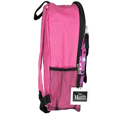 Walt Disney Minnie Mouse 16" Pink Nylon Backpack With Lunch Bag Set For Girls 3+ 2 Walt Disney Minnie Mouse 16" Pink Nylon Backpack With Lunch Bag Set For Girls 3+ - Image 2