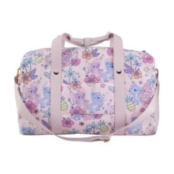 Disney Stitch & Angel 18" Pink Duffle Bag
