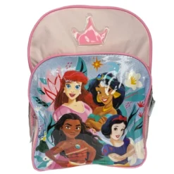 Disney Princesses Pink 16" School Backpack With Front Pocket