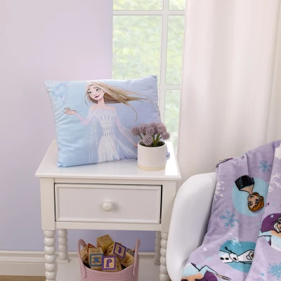 Disney Frozen Winter Cheer Lavender, Aqua And White Elsa Decorative Toddler Pillow 3 Disney Frozen Winter Cheer Lavender, Aqua And White Elsa Decorative Toddler Pillow - Image 3