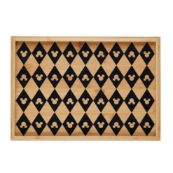 Disney Home Monochrome Small Bamboo Serving Tray -Disney Sales Store GUEST b465bdd2 260c 4593 95bd f12716eab2e3