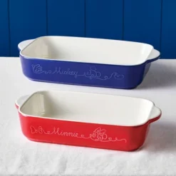 Disney 2pc Ceramic Rectangle Cake Pans