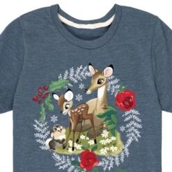 Boys' - Disney - Christmas - Family In The Forest Short Sleeve Graphic T-Shirt