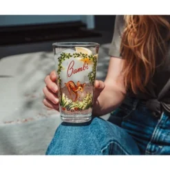 Silver Buffalo Disney Bambi Storybook Scene Pint Glass | Holds 16 Ounces