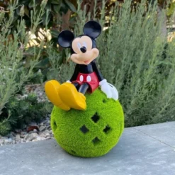 Disney 10" Stone Mickey Mouse Sitting On Flocked Ball Garden Statue -Disney Sales Store GUEST b74f5206 4856 426b a73c 603c3c7e4ba4