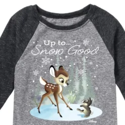 Boys' - Disney - Christmas - Up To Snow Good Raglan Graphic T-Shirt