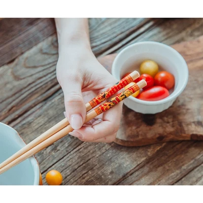 Silver Buffalo Disney Mickey Mouse Wild Wok 20-Ounce Ramen Bowl And Chopstick Set 3 Silver Buffalo Disney Mickey Mouse Wild Wok 20-Ounce Ramen Bowl And Chopstick Set - Image 3