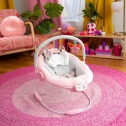 Bright Starts Disney Baby Minnie Mouse Rosy Skies Pink Baby Bouncer Infant Seat -Disney Sales Store GUEST b92a6788 2114 44ce 80b6 c0fa33b3f40d