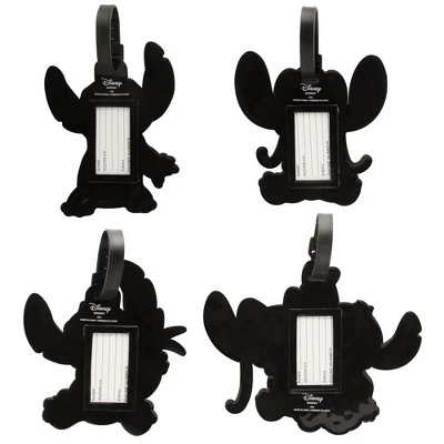 Disney Lilo And Stitch Luggage Tag Stitch Angel PVC Travel Tags Gifts - Set Of 4 3 Disney Lilo And Stitch Luggage Tag Stitch Angel PVC Travel Tags Gifts - Set Of 4 - Image 3