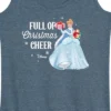 Women's - Disney - Full Of Christmas Cheer Cinderella Graphic Racerback Tank