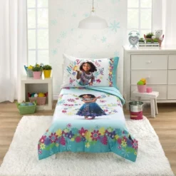Disney Encanto Tropical Delight Pink And Aqua Flowers And Butterflies 4 Piece Toddler Bedding Set -Disney Sales Store GUEST c1c35aa6 be86 4289 9212 9d78a9dd2147