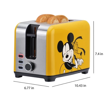 Disney Mickey And Pluto 2-Slice Toaster, Yellow 5 Disney Mickey And Pluto 2-Slice Toaster, Yellow - Image 5