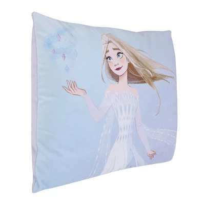 Disney Frozen Winter Cheer Lavender, Aqua And White Elsa Decorative Toddler Pillow 1 Disney Frozen Winter Cheer Lavender, Aqua And White Elsa Decorative Toddler Pillow