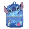Disney Lilo And Stitch Backpack 3D Ears Tropical Accents 16" Faux Leather Bag Blue