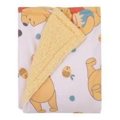 NoJo Disney Winnie The Pooh Summertime Fun Yellow, Orange, And White Super Soft Cuddly Plush Baby Blanket -Disney Sales Store GUEST c7963ee1 e6b5 40e7 9446 3a89fc51c7a4