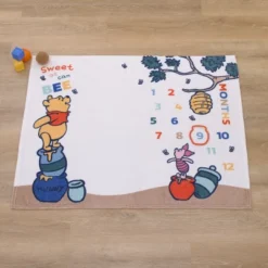 NoJo Disney Winnie The Pooh White, Blue, And Yellow Sweet As Can Bee Super Soft Photo Op Milestone Baby Blanket -Disney Sales Store GUEST cad878f7 7433 41e3 8d22 872812b478d0