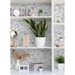 Disney Alice In Wonderland Kids' Garden Peel And Stick Wallpaper Black -Disney Sales Store GUEST cb3dfcbf 76af 42ed a5e5 87c3006992cc