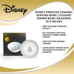 Ukonic Disney Princess Ceramic Serving Bowl | Elegant Dinner Bowl Measures 10.5 Inches 12 Ukonic Disney Princess Ceramic Serving Bowl | Elegant Dinner Bowl Measures 10.5 Inches -Disney Sales Store GUEST cee0cf8a e548 4355 bb5b 8c5b1aab4b57