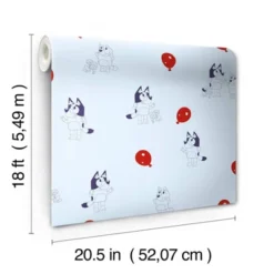 Disney Bluey Keepy Uppy Blue Kids' Peel And Stick Wallpaper -Disney Sales Store GUEST d1f35e54 a18e 4abb af42 697a5461a869