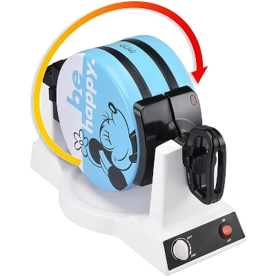 Disney Mickey Mouse And Minnie Mouse Double Flip Waffle Maker For 6 Waffles 2 Disney Mickey Mouse And Minnie Mouse Double Flip Waffle Maker For 6 Waffles - Image 2