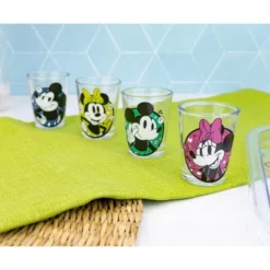 Silver Buffalo Disney Mickey And Minnie Mouse Color Portraits Mini Shot Glasses | Set Of 4 -Disney Sales Store GUEST d7cc8fa1 6420 4cfb ae32 c8c1726a47b2