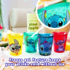 Silver Buffalo Disney Lilo & Stitch Faces 1.5-Ounce Freeze Gel Mini Cups | Set Of 4 -Disney Sales Store GUEST d7d742a9 6052 4cd8 a4cb 78d5136a720c